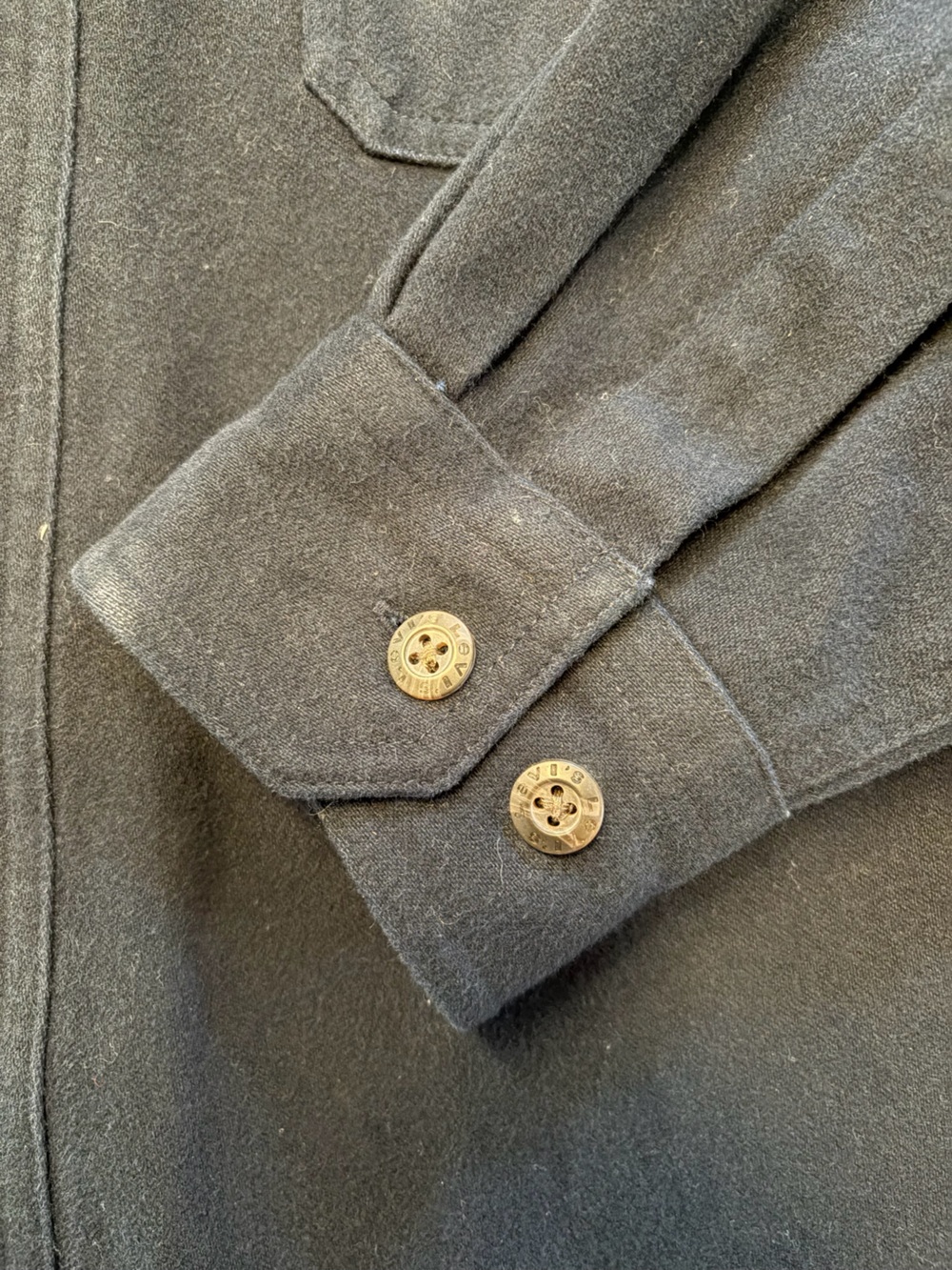 Levi's Navy Moleskin Utility Jacket - Picture 6 of 9